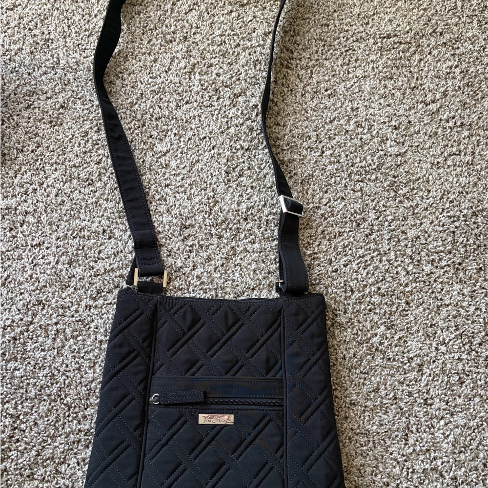 Vera Bradley Black Quilted Crossbody Bag